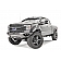 Fab Fours Bumper Vengeance 1-Piece Design Steel Black - FS17-V4161-1