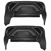 Husky Fender Well Liner Thermoplastic Olefin Black - Rear Set Of 2 - 79031