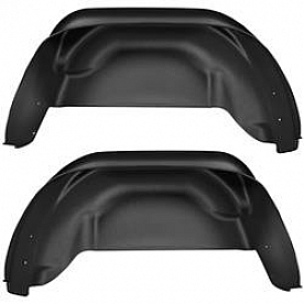 Husky Fender Well Liner Thermoplastic Olefin Black - Rear Set of 2 - 79021