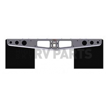 ACCESS Covers Mud Flap - Flat Black Smooth Milled Set Of 2 - A1020041