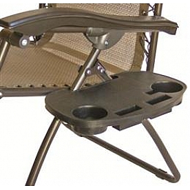 Prime Products Clip on Chair Table - 9 inch x 4 inch Brown Plastic - 13-9003