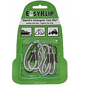 EasyKlip Bungee Cord White Four 6 Inch Length - 49062SS