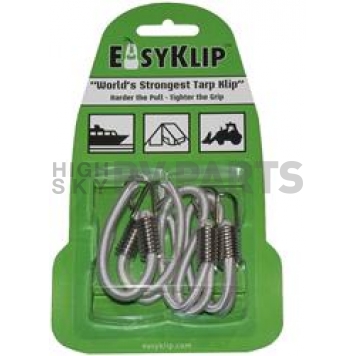 EasyKlip Bungee Cord White Four 6 Inch Length - 49062SS