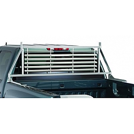 Husky Liner Headache Rack Louvered Aluminum Silver Powder Coated - 22160