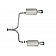 AFE Exhaust Takeda Axle Back System - 49-36604-L