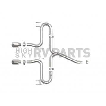 AFE Exhaust Takeda Axle Back System - 49-36625-P-1