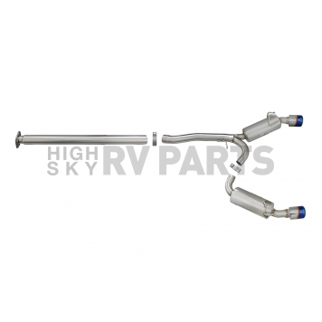 AFE Exhaust Takeda Cat Back System - 49-36701-L-4