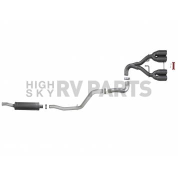AFE Exhaust Rebel Cat Back System - 49-38071-B-3