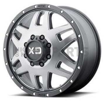 KMC Wheel XD130 Machete Dually 20 x 8.25 Gray With Black Ring - XD130208874127