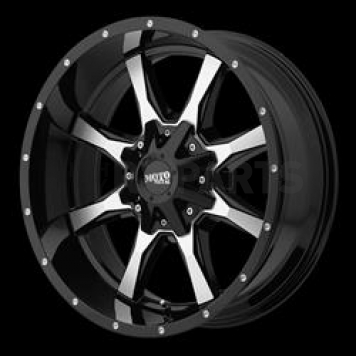 Moto Metal Wheel MO970 - 20 x 10 Black With Natural Accents - MO97021035324N