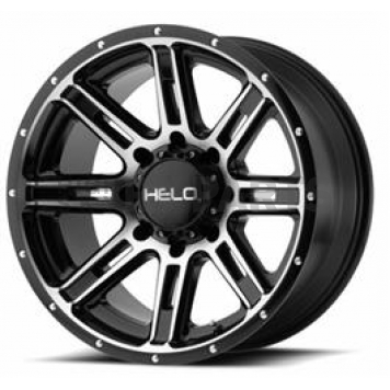 American Racing Wheels HE900 - 20 x 10 Black With Natural Face - HE90021068524N