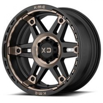 KMC Wheel XD840 Spy II 17 x 9 Black With Dark Tinted - XD84079050912N