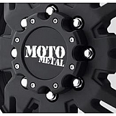 Moto Metal Wheel Center Cap Closed Matte Black - 400L204-YB002MM