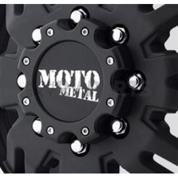 Moto Metal Wheel Center Cap Closed Matte Black - 400L204-YB002MM