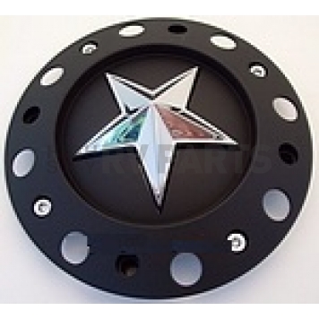 KMC Wheels Wheel Center Cap Closed Black  Single - 1001775B