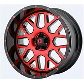 KMC Wheel XD820 Grenade - 20 x 10 Black With Red Tinted - XD82021050924NRC