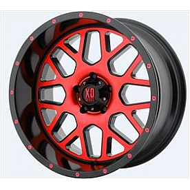 KMC Wheel XD820 Grenade - 20 x 10 Black With Red Tinted - XD82021050924NRC
