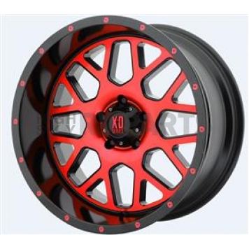 KMC Wheel XD820 Grenade - 20 x 10 Black With Red Tinted - XD82021050924NRC