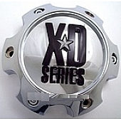 KMC Wheels Wheel Center Cap Closed Silver Chrome Plated Single - 1079L145