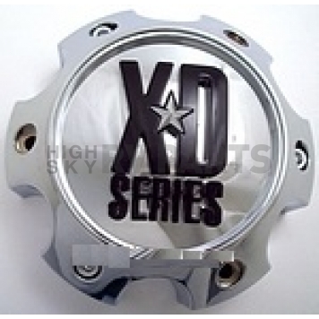 KMC Wheels Wheel Center Cap Closed Silver Chrome Plated Single - 1079L145