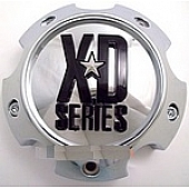 KMC Wheels Wheel Center Cap Closed Silver Chrome Plated Single - 1079L145A