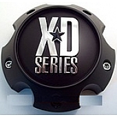 KMC Wheels Wheel Center Cap Closed Black Matte Single - 1079L145AMB