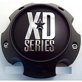KMC Wheels Wheel Center Cap Closed Black Matte Single - 1079L145AMB