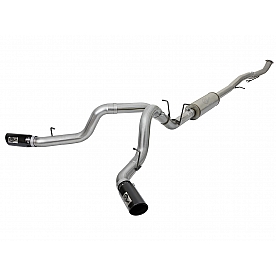 AFE Exhaust Large Bore HD Down Pipe Back System - 49-44091-B