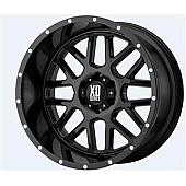 KMC Wheel XD820 Grenade - 20 x 10 Black With Natural Blue Tinted Face - XD82021050524NRC