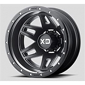 KMC Wheel 20 Diameter 19 Offset Aluminum Black Single