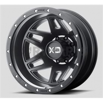 KMC Wheel 20 Diameter 19 Offset Aluminum Black Single