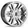 KMC Wheel XD822 Monster II 17 x 9 Silver - XD82279050812N