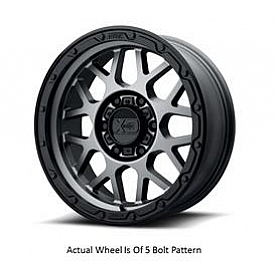 KMC Wheel XD135 Grenade OR 20 x 9 Gray Center With Black Lip - XD13529050418