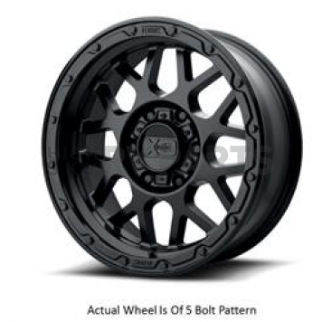 KMC Wheel 20 Diameter 18 Offset Aluminum Black Single