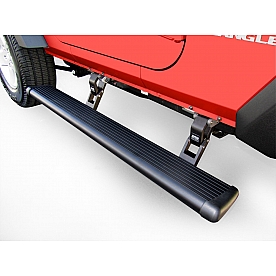 Amp Research Running Board 600 Pound Capacity Aluminum Power Lowering - 75135-01A