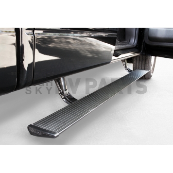 Amp Research Running Board 600 Pound Capacity Aluminum Power Lowering - 75155-01A-2