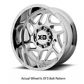 KMC Wheel 20 Diameter 18 Offset Aluminum Silver Single