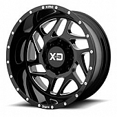 KMC Wheel XD836 Fury 20 x 9 Black With Natural Accents - XD83629087318