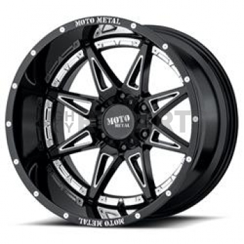 Moto Metal Wheel MO993 Hydra - 17 x 9 Black With Natural Accents - MO99379050312N
