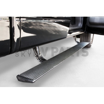 Amp Research Running Board 600 Pound Capacity Aluminum Power Lowering - 76334-01A