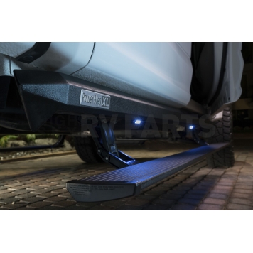 Amp Research Running Board 600 Pound Capacity Aluminum Power Lowering - 77236-01A-2