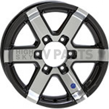 Americana Tire and Wheel Hi-Spec Series 7 Trailer Wheel Black - 20459B