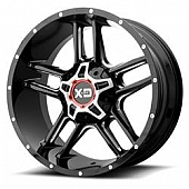 KMC Wheel XD839 Clamp 20 x 9 Black With Natural Accents - XD83929067318