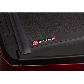 BAK Industries Hard Folding Tonneau Cover Hard Folding Black Textured Aluminum - 226332-3