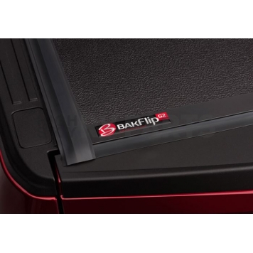 BAK Industries Hard Folding Tonneau Cover Hard Folding Black Textured Aluminum - 226333-3