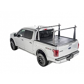 BAK Industries Hard Folding Tonneau Cover Hard Folding Black Textured Aluminum - 26133BT