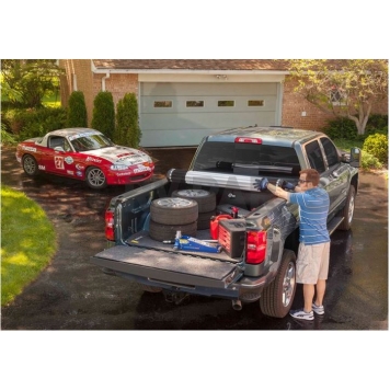 BAK Industries Tonneau Cover Hard Rolling-Up Black Aluminum - 39134-5