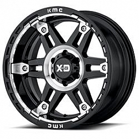 KMC Wheel XD840 Spy II 17 x 8 Black With Natural Face - XD84078077318