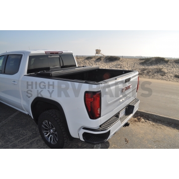 BAK Industries Hard Folding Tonneau Cover Hard Folding Black Matte Aluminum - 448130-2
