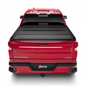 BAK Industries Hard Folding Tonneau Cover Hard Folding Black Matte Aluminum - 448133